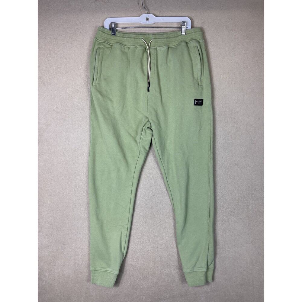 Well Known Studios Pants‎ Men XXL Green Tapered Sweatpants Workout Adult